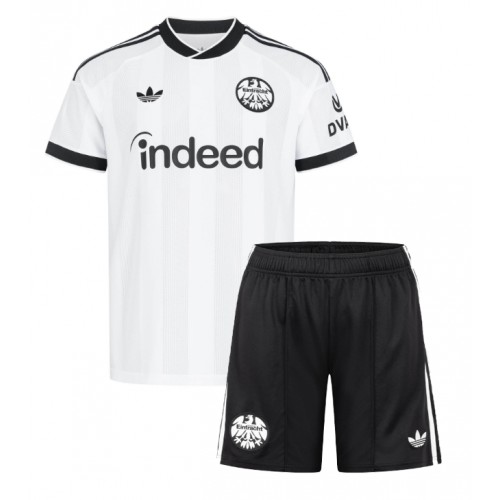 Stroje piłkarskie Eintracht Frankfurt Koszulka Wyjazdowej dla dzieci 2026-27 Krótki Rękaw (+ szorty)